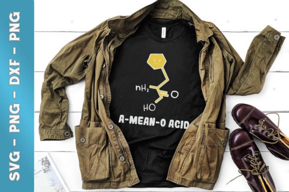 A-mean-o Acid Funny Chemistry SVG
