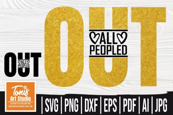 All Peopled out SVG Funny Mom SVG PNG Graphics and Crafts