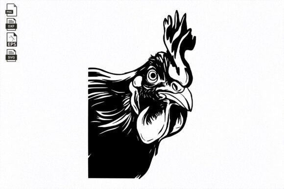 Chicken Svg, Funny Farm Animal, Poultry Graphics and Crafts