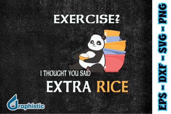 Exercise Extra Rice Funny Panda SVG Graphics and Crafts Review