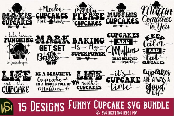 Funny Cupcake Svg Bundle: Graphics and Crafts Review