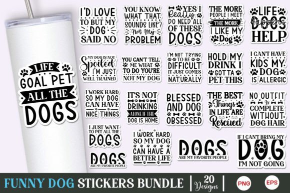 Funny Dog SVG Bundle: Graphics for Crafts