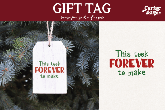 Funny Gift Tag SVG, Funny Bag Graphics for Crafts