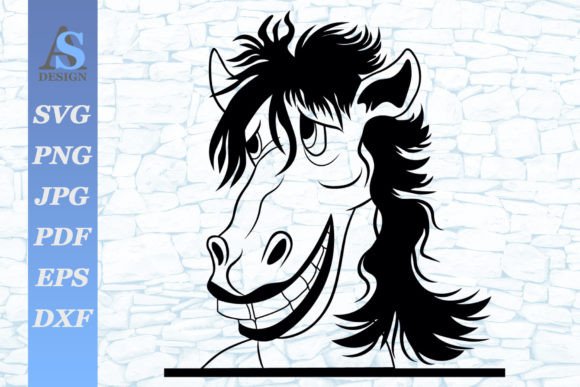 Funny Horse SVG Graphics for Crafts and Branding