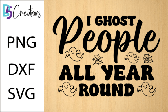 Ghost People Funny Halloween SVG Design Graphics and Crafts