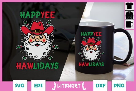 Happyee Hawlidays Funny Christmas SVG Graphics and Crafts