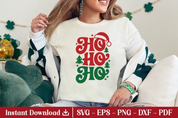 Holiday Graphics Review: Ho Ho Ho SVG Funny Christmas Shirt PNG