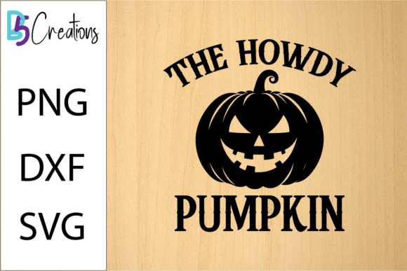 Howdy Pumpkin Funny Halloween SVG Design Graphics