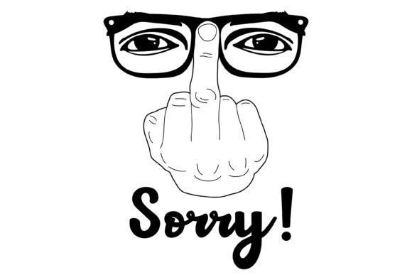 Middle Finger Hand SVG Funny Prints: Graphics for Crafts