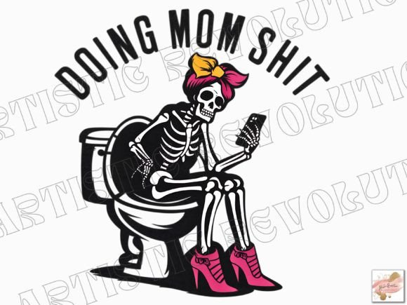 Mom Svg Funny Mom Png Skeleton Mama Png Graphics and Crafts Review