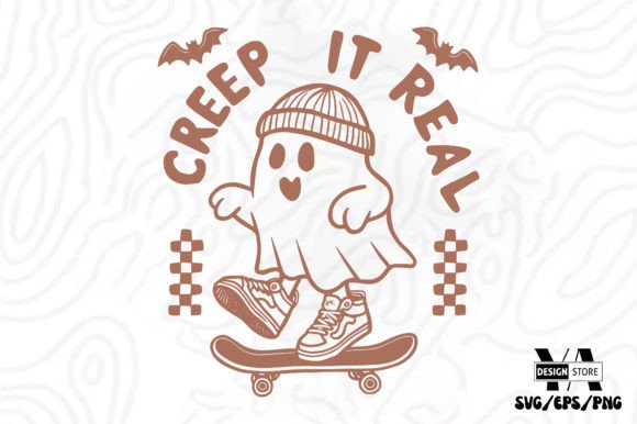 Retro Halloween Funny Ghost SVG PNG Graphics and Crafts Review