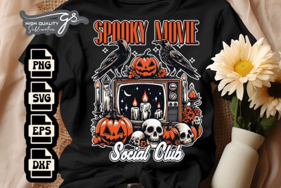 Spooky Social Club Funny Halloween SVG Graphics