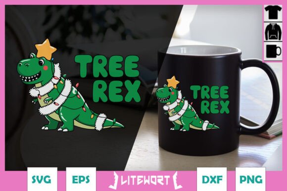 Tree-Rex Christmas Funny Puns SVG Graphics and Crafts Review